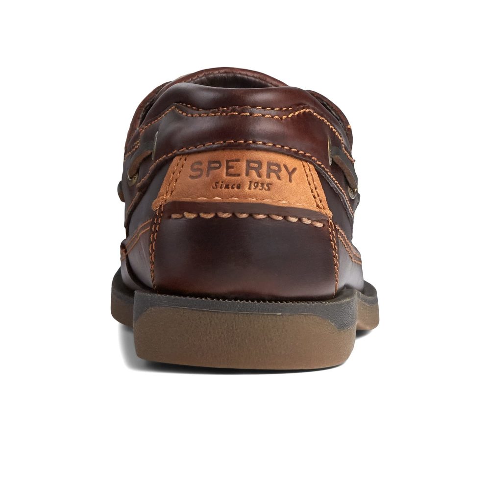 SPERRY MENS MAKO 2-EYE BOAT SHOE, AMARETTO, 13 - Picture 5 of 6